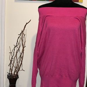 Express pink top, banded, small